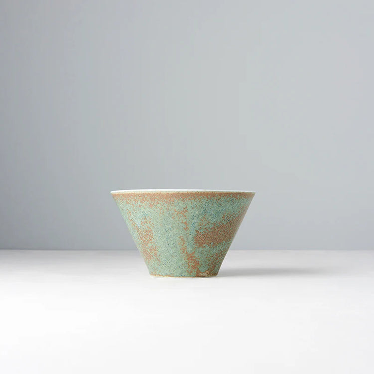 Made in Japan Green Fade Fluted Bowl