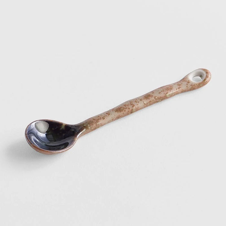 Made in Japan Green Crystal Porcelain Spoon