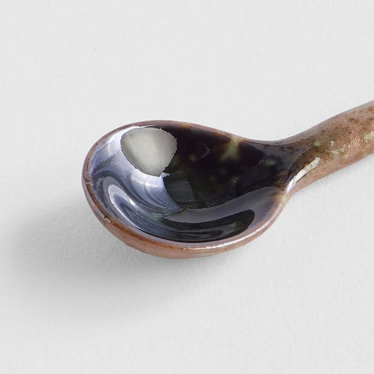 Made in Japan Green Crystal Porcelain Spoon