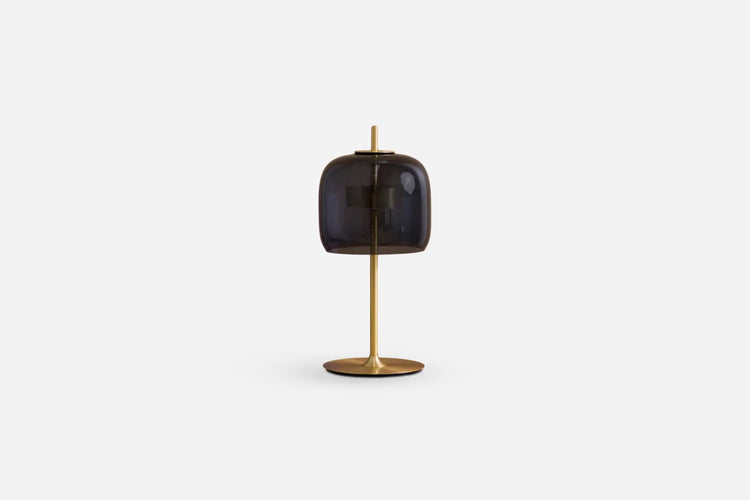 Salon Smoked Glass Table Lamp
