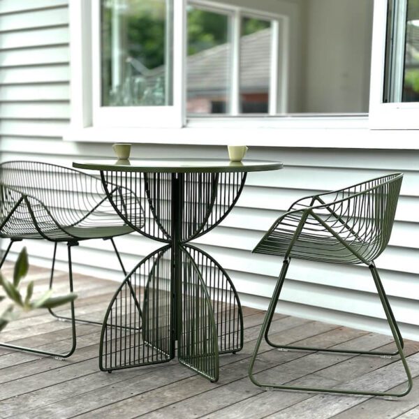 Ico Traders Omaha Cafe Table - Stainless Steel