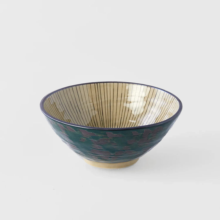 Made in Japan Green Converging Medium Bowl