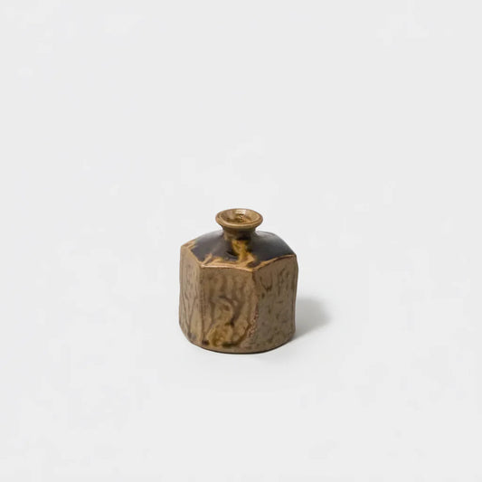 Made in Japan Warm Earth Hexagon Vase