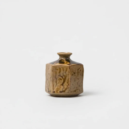 Made in Japan Warm Earth Hexagon Vase