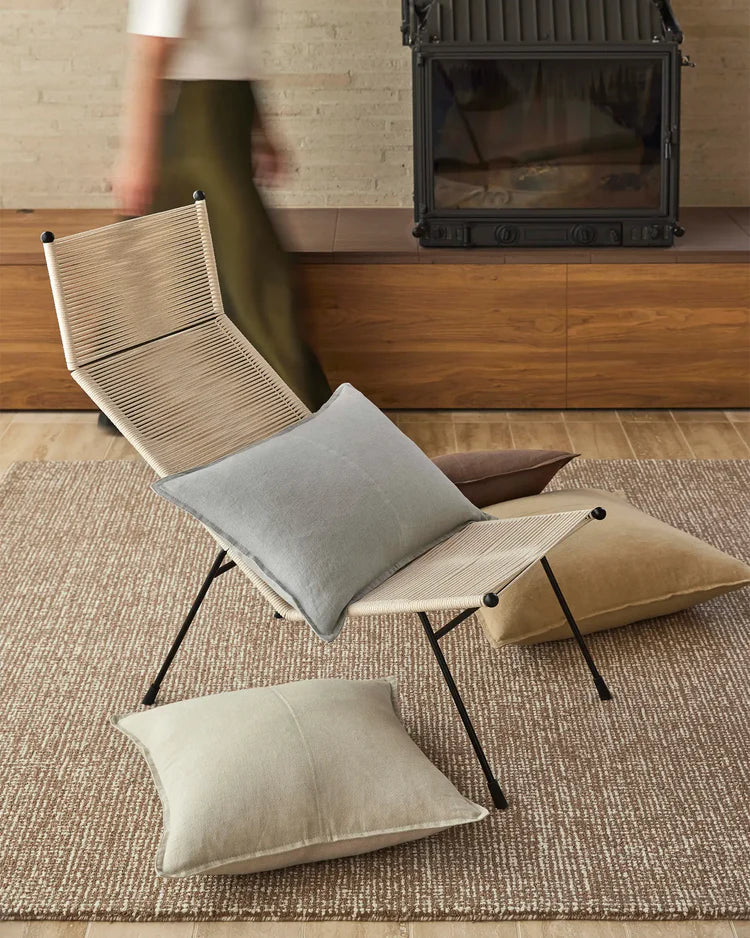 Weave Como Oatmeal Linen Cushion