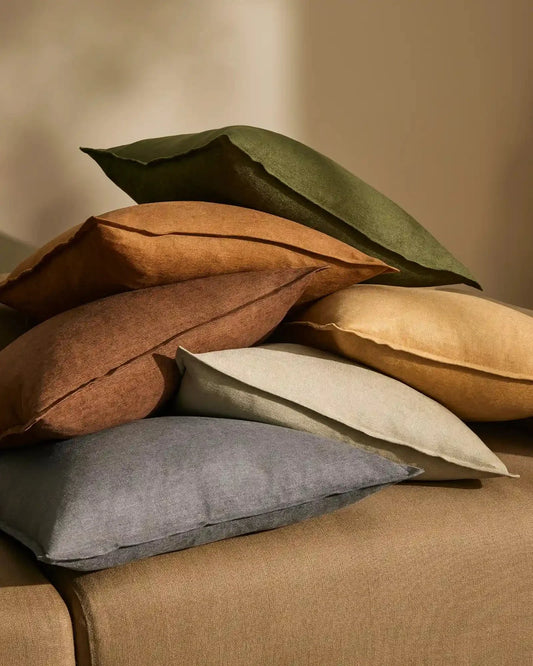 Weave Fiore Lumbar Cushion - Ochre