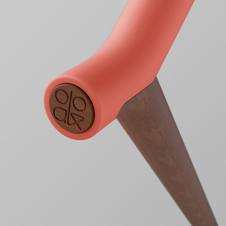 Uno. Coral and Walnut