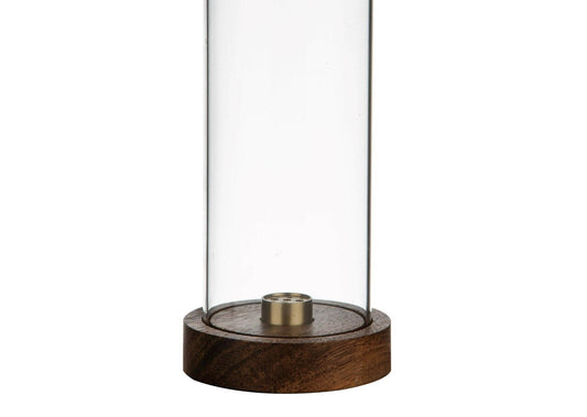Alta Rico Walnut Wood and Brass Incense Holder