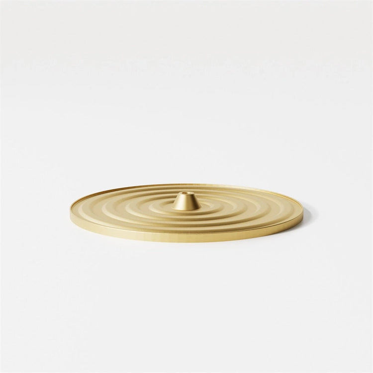Ripple Brass Incense Holder