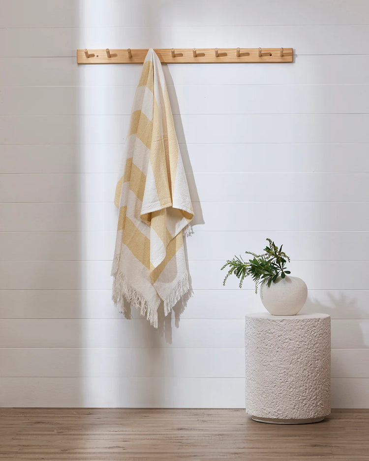 Baya Wide Stripe Cotton Throw
