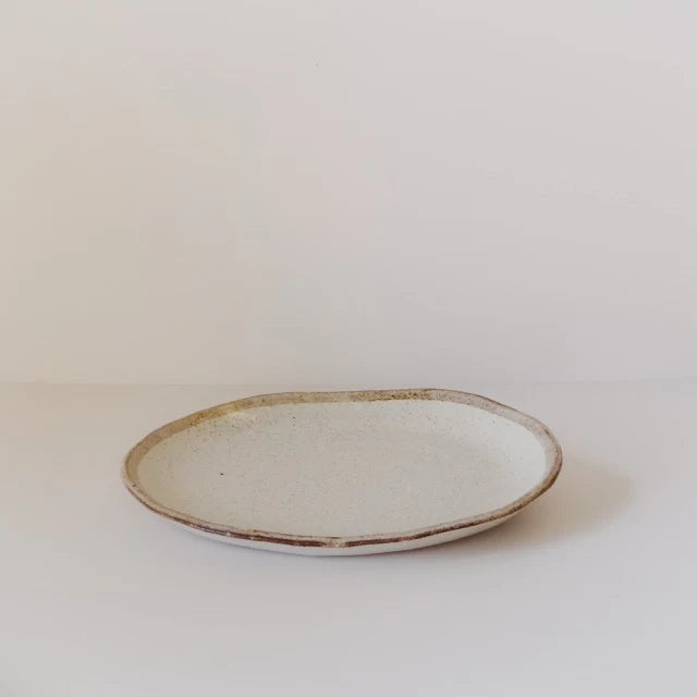 Made in Japan Flax Oval Plate