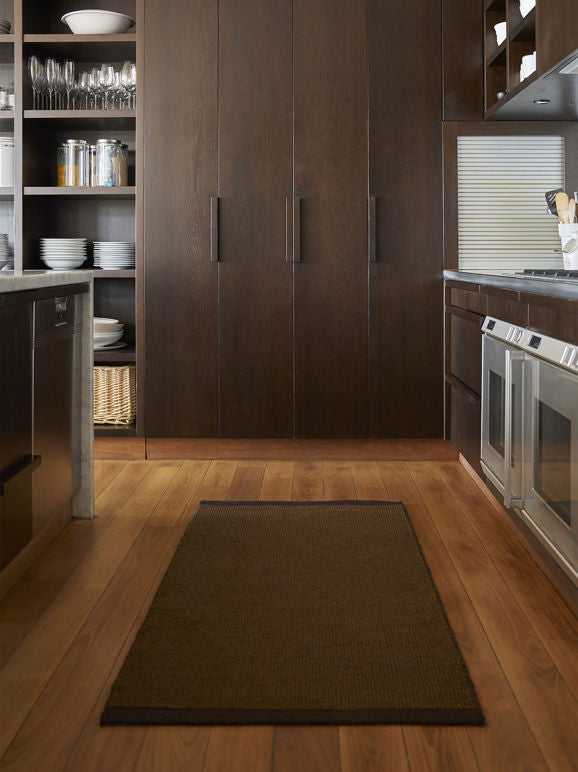 Joni Wool Door Mat - Kelp/Umber