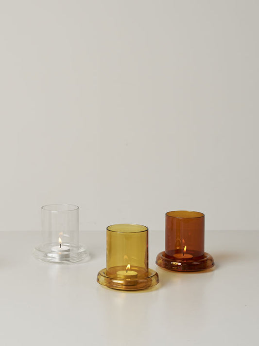 Cascade Hurricane Lamp - Honey