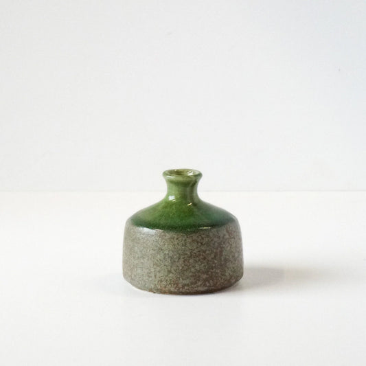 Made in Japan Small Green Round Vase